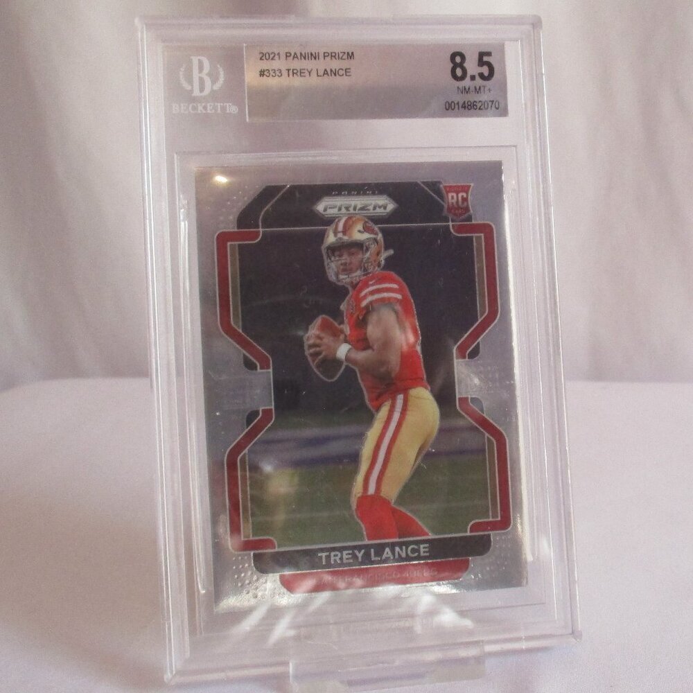 2021 PANINI PRIZM #333 TREY LANCE 8.5 NM MT+BECKETT GRADING COMPANY